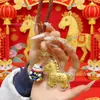 Colgante Pequeño Caballo Dorado, Año del Caballo, Hazte Rico Inmediatamente, Regalo de Año Nuevo, Regalo Pequeño, Recuerdo, Mercancía de Puesto del Festival de Primavera