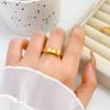 Princesa a la Fuga con Anillo de Lazo Anillo de Oro Arena de Personalidad Nicho Estilo Ins para Mujer Anillo Abierto Ajustable