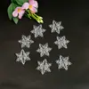 Decoração Criativa de Natal Suprimentos Cristal de Gelo Translúcido Pingente de Floco de Neve de Cristal Árvore de Natal Acessórios de Decoração de Atmosfera Natalina