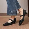 Súper Hermosos~ Zapatos Mary Jane de Mujer con Tacón Grueso y Correa Única con Tacón de 3.5cm, Tallas 33-43, Tallas Grandes para Ventas Transfronterizas