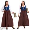 Vestido Medieval Renacentista Europeo y Americano Disfraz de Performance Falda Dirndl Bávara Oktoberfest