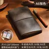 Caderno A6 Vintage Personalizado com Capa de Couro PU Macio, Elástico, Bolso de Viagem, Diário de Folhas Soltas, Logotipo Impressível