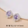 Cobre Galvanizado Prata Espessa Conserva Cor Zircônia Trevo de Quatro Folhas Floco de Neve de Cristal Pulseira DIY Contas com Furo Transversal Acessórios de Joias Atacado
