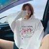 Moletom com capuz branco e cinza para mulheres, novo estilo primavera e outono 2026, jaqueta popular de manga comprida, forrado com fleece e espessado para outono e inverno