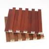 Paneles de Rejilla WPC Materiales de Decoración de Pared de Fondo de TV Paneles Compuestos de Madera y Plástico Decoración del Hogar y Uso Comercial Paneles de Pared de Rejilla de Madera y Plástico de PVC
