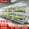 Panel ABS Hidropónico Bastidor de Plantación Galvanizado en Caliente Bandeja para Plántulas Pista Multicapa con Luces Bandeja para Plántulas de Flujo Tidal