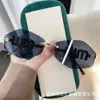 2025 Nuevas Gafas de Sol para Mujer Miaojia con Borde de Diamante Sin Borde de Alta Calidad Lujo Ligero Gafas de Sol Anti-UV Transfronterizas Europeas y Americanas
