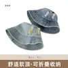 Sombrero de Pescador de Mezclilla Lavada Estilo Retro Americano para Hombre con Diseño Desgastado Sombrero de Pescador para Exteriores Sombrero Simple con Protección Solar para Mujer