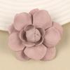 Vendas diretas da fábrica em estoque atacado 4,5 cm broche de flor de microfibra broche de flor artesanal tecido de flor acessórios de roupas de flores joias faça você mesmo