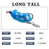 Cebo Luya Lei Frog, cebo blando de silicona, sapo venenoso, doble anzuelo, lentejuelas giratorias, cebo de pez negro, cebo falso de simulación, equipo de pesca