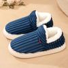 Zapatos de Algodón para Mujer en Invierno, Zapatos de Algodón para el Hogar, Zapatos de Felpa y Piel de Talla Grande Transfronterizos, Zapatos Cálidos de Coral Fleece sin Cordones