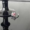 Anillo de amor con diseño de nicho, pulsera de esmalte rojo de alta gama, estilo francés abierto para mujer.