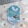 Etiquetas colgantes de lana de oveja y seda de morera cortadas con láser en formas especiales en stock, etiquetas colgantes para leggings cálidos de otoño e invierno, etiquetas colgantes para accesorios de ropa