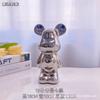 Adornos de oso violento estilo chino de cerámica de alta gama para sala de estar, porche, mueble de TV, mueble bar, alcancía, decoraciones para el hogar, para regalar