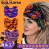 Diademas Impresas Europeas y Americanas para Halloween con Patrones de Impresión Digital Personalizables, Diseños de Calavera y Linterna de Calabaza, Versátiles desde la Fábrica