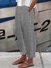 Pantalones de mujer con estampado de rayas de Amazon, algodón y lino, transpirables, de verano 2023, de Amazon, nuevos productos de Amazon
