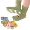 2026 Calcetines de Piso de Dibujos Animados para Bebé Calcetines para Trampolín Calcetines para Bebé y Niño Pequeño Otoño e Invierno Algodón Puro Transpirables Suela Antideslizante Calcetines para Niños