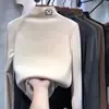 Camiseta básica de forro polar con cuello alto medio para niñas, nuevo estilo primavera y otoño 2026, ropa interior de manga larga moderna para niños, top de estudiante con dibujos animados