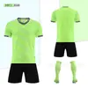 Conjunto de camiseta de fútbol personalizado de manga corta para hombres, mujeres, adultos y niños, uniformes para entrenamiento de estudiantes y equipos de competición con números impresos DIY