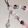 Pulsera de dopamina con cordón para funda de teléfono, tejida a mano con cuentas, colgante de mujer de alta calidad, de cristal duradero y resistente a caídas.