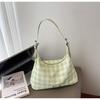 Bolso Pequeño de Cuadros Transfronterizo para Mujer 2026 Nueva Moda Casual Bolso Tipo Empanada Debajo del Brazo Verano Moderno Bolso Cruzado para Commuter