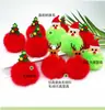 Novos enfeites de pompom de Natal para vendas transfronteiriças, decorações de árvore de Natal de pompom artificial, pingentes de pompom de chifre