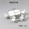 1:12 casa de bonecas restaurante micro paisagem modelo mini mesa de jantar miniatura brincadeira de faz de conta decoração atacado