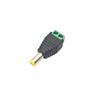 Adaptador de Corriente CC Adaptador CC DC5.5*2.1 Macho a Terminal Verde 2.1 Macho Horquilla Boca Amarilla
