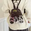 2026 Bolsas de Hombro Doble y Único con Patrón de Cuadros de Encaje de Dibujos Animados para Chica Viento de Otoño, Bolso de Mano Nuevo Lindo Diagonal
