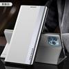 Adecuado para Iphone15Promax Soporte Electrochapado Funda para Teléfono Móvil Apple 13 Flip Ventana Lateral de Cuarta Generación 14 Funda de Cuero Magnética