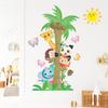 Nuevo LD94013 caricatura soleado pequeño animal jirafa panda elefante cocotero habitación infantil pegatina de pared decorativa