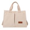 Bolso de terciopelo a rayas para mujer, estilo retro, bolso de hombro, bolso de lona de gran capacidad, bolso de viaje (202322)