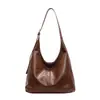 Venda Direta de Fábrica Popular Transfronteiriça Simples para o Dia a Dia Bolsa de Grande Capacidade para Mulheres 2026 Nova Bolsa de Ombro Retrô Bolsa Tote