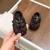 Zapatos Pequeños de Cuero para Bebé Primavera y Otoño Guardería Estilo Versátil Retro Zapatos Individuales Zapatos para Niños Pequeños Estampado de Leopardo Moda para Niñas Lunares Casual