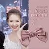 Estilo Coreano Mesmo Estilo Grampo de Cabelo com Laço Vermelho Grande Presilha de Cabeça Feminina Simples Estilo Francês Retrô Acessórios de Cabelo de Celebridade da Internet para Crianças