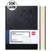 Deli 3186 Cuero Oficina de Negocios Cubierta PU Bloc de Notas Cuaderno de Conferencias Retro Engrosado Diario 25