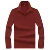Nueva colección de Primavera y Otoño: Camisas polo para hombre hipoalergénicas, transpirables, cómodas y elegantes con cuello de contraste y manga larga, adecuadas para negocios, el commute y el uso diario.; disponible en colores lisos y diseños minimalistas
