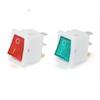 Interruptor de chave basculante em forma de barco de abastecimento 15 * 21 mm KCD1-102N fundo branco vermelho verde azul amarelo capa