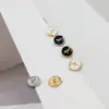 Botones metálicos tipo lujo con incrustaciones de diamantes y efecto de goteo de aceite, botones de alta gama para camisas, botones pequeños para chaquetas, vestidos y cárdigans de punto