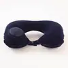 Suministro Directo de Fábrica Almohada Inflable de Seda de Leche Presionable Almohada Inflable para Cuello Portátil para Viajes en Avión Guardable Almohada Inflable en Forma de U