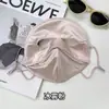 Mascarilla de Color Sólido de Seda de Alta Gama de Doble Capa con Protección Solar, Mascarilla Facial con Protección UV, Mascarilla Nasal para Ciclismo