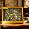 Novo ornamento de mesa em ouro puro 999, a riqueza vem de todas as direções, conjunto estilo chinês, presente comercial para bancos e seguradoras