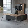 Escritorio combinado directo de fábrica simple moderno escritorio de presidente escritorio de oficina escritorio de madera para gerente