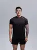 Nova Camiseta de Gola Redonda Plus Size de Verão Shell Macio Clone Algodão Caimento Manga Curta Antirrugas Secagem Rápida Respirável Fitness Masculino