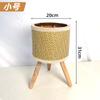 Soporte de Flores Nórdico Mimbre Sala de Estar Balcón Bambú Soporte de Flores Interior Soporte para Macetas de Flores de Pie Simple Cesta de Flores para Plantas