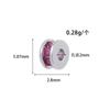 Cobre Chapado en Oro Color Fuerte que Conserva Zirconia Cuentas Espaciadoras DIY Pulsera de Cristal Accesorios de Joyería Cuentas Sueltas Rueda de Cuentas Cadena de Cuentas