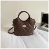 2026 Nuevo Bolso de Mano Casual de Moda Tendencia Color Sólido Simple para Viajes Diarios Bolso Cubo Elegante de Un Solo Hombro Cruzado