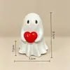 Nuevo Fantasma Blanco Lindo de Halloween Decoración de Fiesta Adorno de Escritorio Decoración de Escritorio de Sala de Estudio Adorno Pequeño