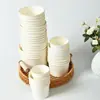Tazones y Vasos de Papel Desechables Gruesos Personalizados para Helado, Tazones de Papel Doble Pe, Vasos de Degustación, Vasos de Yogur de Leche de Doble Pared