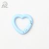 Broche de Resorte con Forma de Corazón Pintado Anillo de Resorte Joyería Gancho para Llavero Material Metálico Llave de Coche Regalo de Graduación
